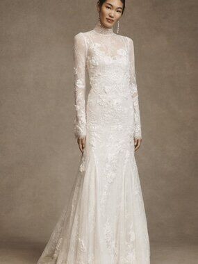 Willowby by Watters Serene Wedding Gown Size 6 Lace Anthropologie